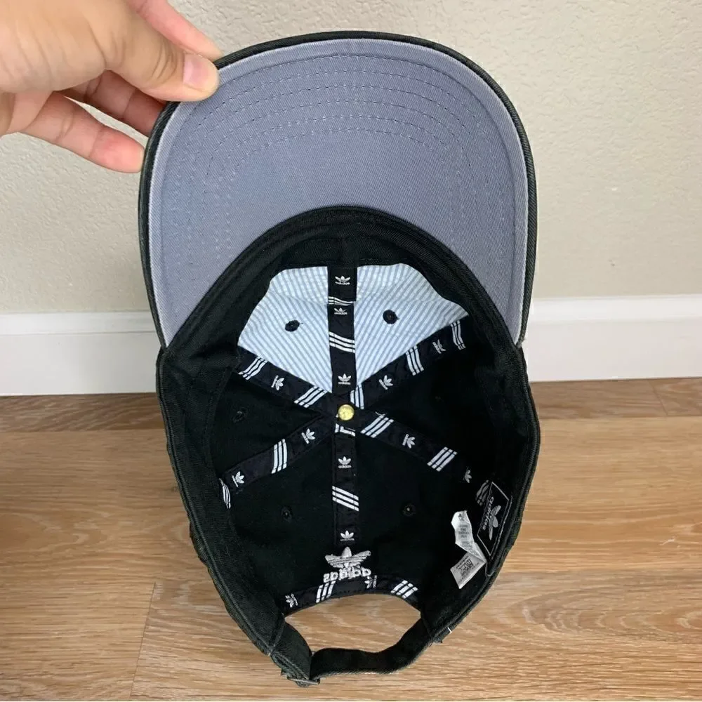 Adidas Vintage Unisex Black Adjustable Strapback Hat